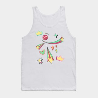 Retro star burst Tank Top